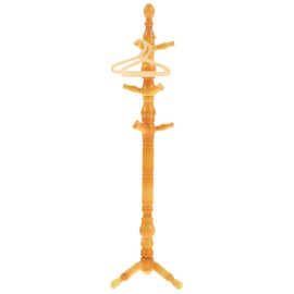 Operitacx Home Decor 1 Set Dollhouse Coat Stand with Hanger Dolls for Miniature Dollhouse Accessories Photo Props Hanger