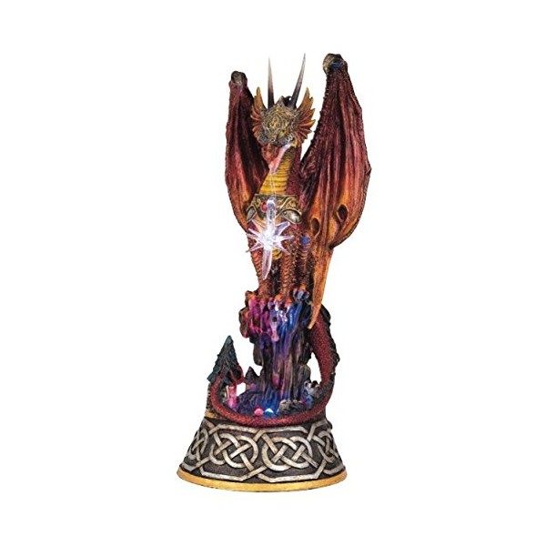 StealStreet SS-G-71227 Dragon with Lighting LED Crystal Ball Collectible Figurine Statue Model