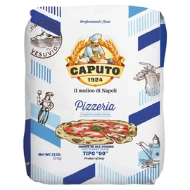 Antimo Caputo Pizzeria Flour Blue, 11 Pound (5Kg) Bag - Italian 00 Flour - Soft Wheat for Pizza Dough - Makes that Perfectly Elastic, Chewy, Crispy Bubble Neapolitan Pizza