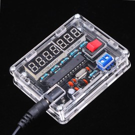10MHz Frequency Meter DIY Kit Frequency Counter AVR Frequency with Shell Counter Cymometer Frequency Measurement 0.000 001Hz Resolution ALKOY