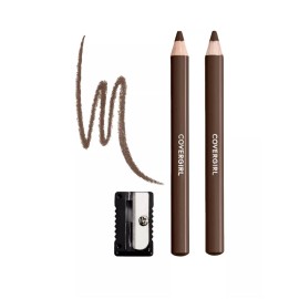 CoverGirl 505 Rich Brown Easy Breezy Brow Fill + Define Pencils (2 ct)- Lot of 2