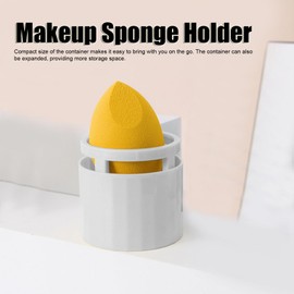 Estuche de viaje para esponja de maquillaje, paquete de 5, soporte de ventilación hueco de doble capa, cubierta antipolvo, soporte para huevos de belleza,