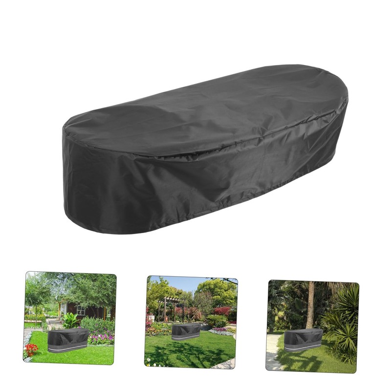 Sosoport Oval Shape Tank Pool Cover Oxford Cloth Rainproof Outdoor