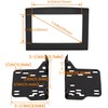 ECOTRIC Double Din Radio Stereo Kit Compatible with 06-10 Dodge