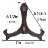 Tincogo 7 inch wood-like Easels Plate Stand Holder Display Stands