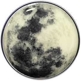 Body Candy Stainless Steel Moon Glow in The Dark Tragus Cartilage Earring 16 Gauge 1/4"