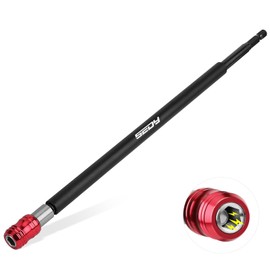 12" Magnetic Screwdriver Bit Holder Set, 1/4 Inch Hex Shank Quick Release Extension Adapter, Super Straight Durable CR-V Steel, Universal Fit for Impact Driver Bits