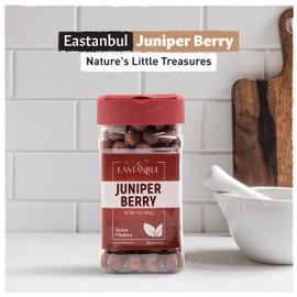 Eastanbul Juniper Berries Whole 3.5oz, Natural Juniper Berries for Gin Based Recipes, Brines, Thanksgiving, Jupiter Berries for Sauerkraut, Sauerbraten, Schwenkbraten, Juniper Berries for Cooking