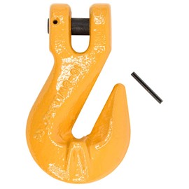 Mytee Products 3/8" Grade 80 Clevis Cradle Grab Hooks w/Pins | Tow Hooks with Clevis Pin for Trucks 7100 lbs WLL