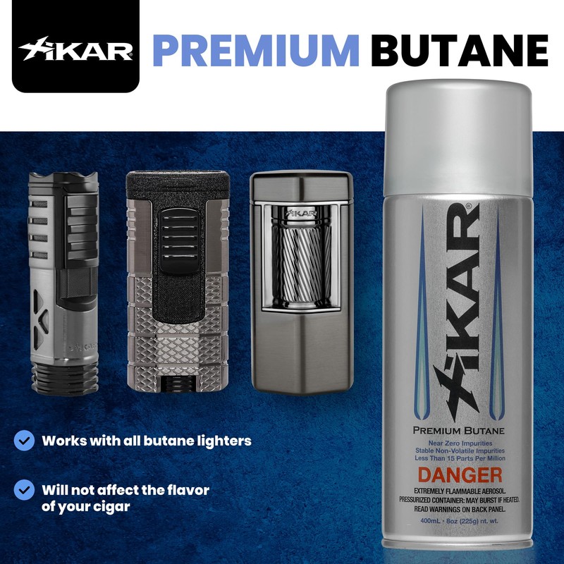 XIKAR PUROFINE Premium Butane Fuel Refill (400ml) 0 Impurities -