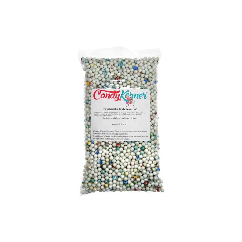 Psychedelic Jawbreakers - 1/4" - 2 Pound (32 Ounces) -