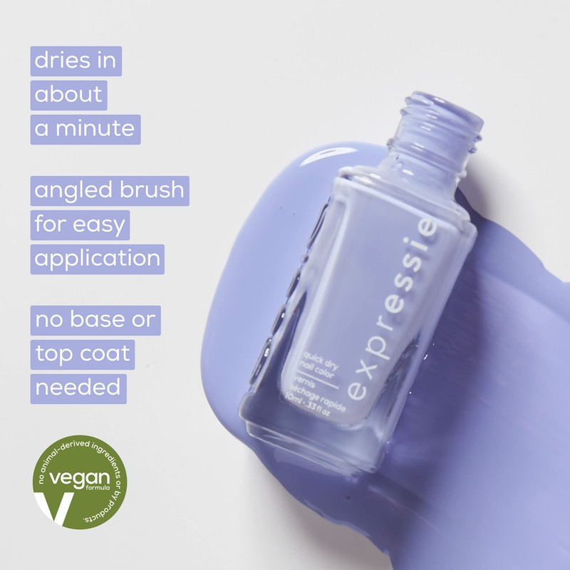 essie Expressie Nail Polish, Quick-Dry Golden Yellow Nail Polish, Vegan,