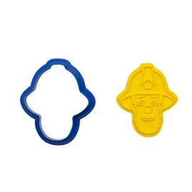 Decora Sam the Fire Brigade with Transceiver Embossing Stamp, Plastic, Yellow 0383002