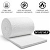 DOTUHAO Ceramic Fiber Insulation, 24"x12"x0.5" Thick Fireproof Insulation Blanket, 2300F