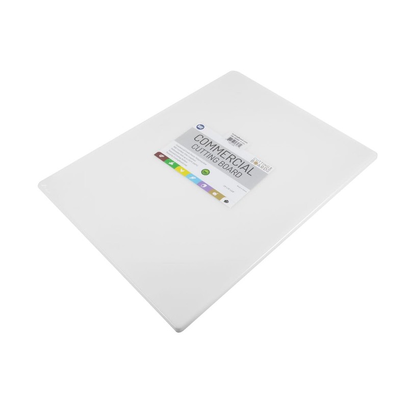 Commercial Grade White Cutting Board - 24 x 18 x