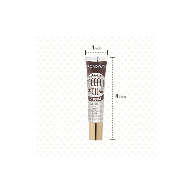 KISS Broadway - Brillo de labios transparente, 14 ml, 12