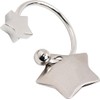 Design Gifts All Metal U Shaped Star Keychain