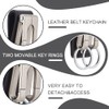 ANATTASOUL 2 Pcs Belt Key Holder for Men Women Heavy