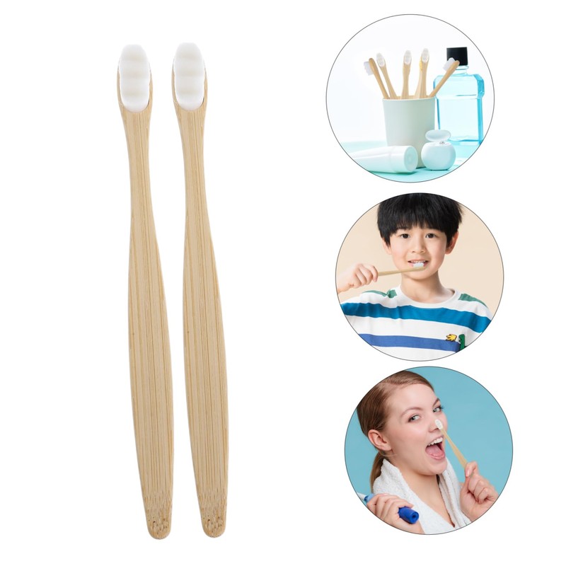 Baluue 5pcs Manual Toothbrushes for Adults with Soft Bristles Travel