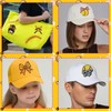 6PCS Softball Iron on Patches, Yellow Game Day Iron on