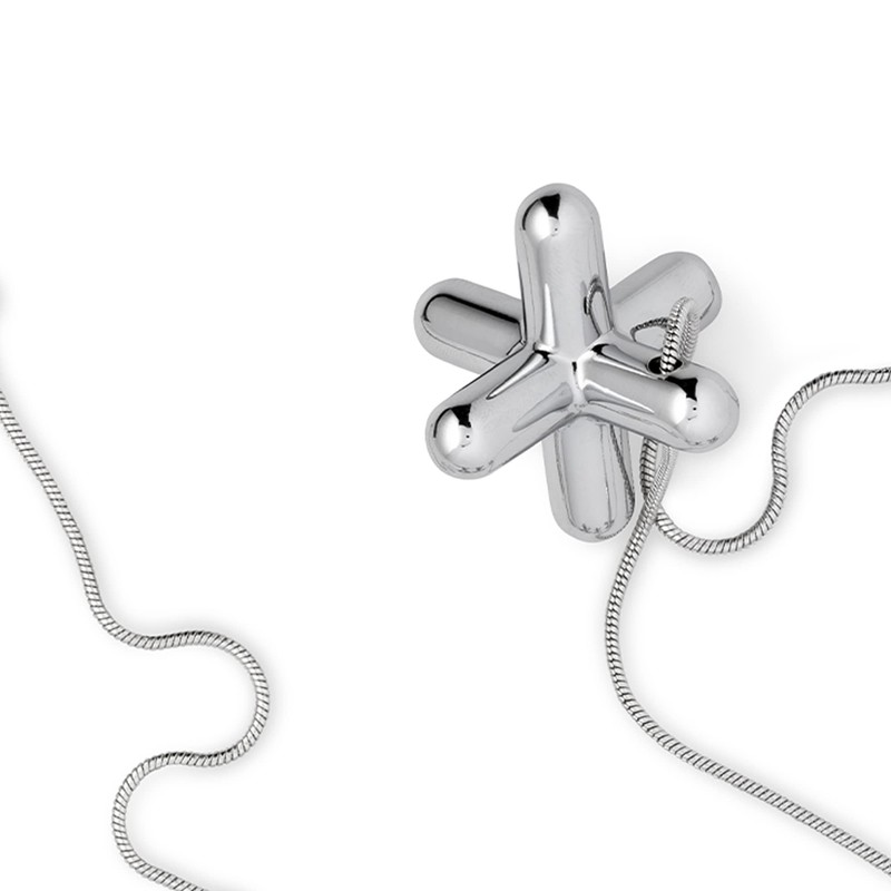 Alessi Tripod GCH01 Design Topfuntersatz mit verstellbaren Teilen, verchromt Zamak,