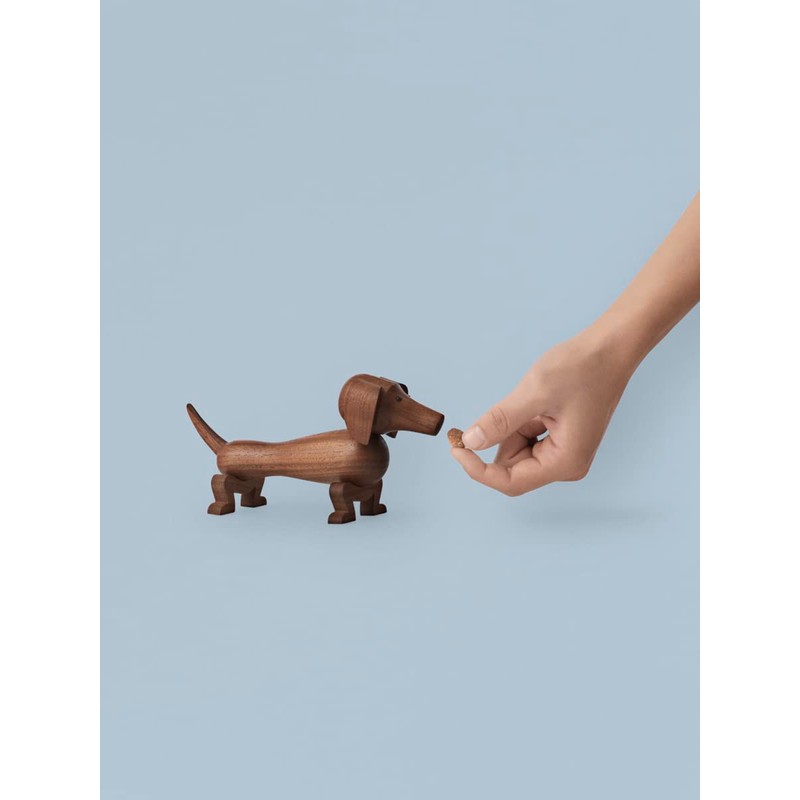 Kay Bojesen Other Animals Dog Wooden Figurines, Walnut, 4.3" H