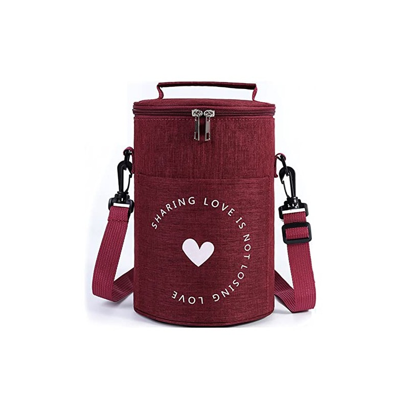 Suitcase Company GPT Lunch Bag, Cylindrical, Round, Cold Insulation, Thermal,