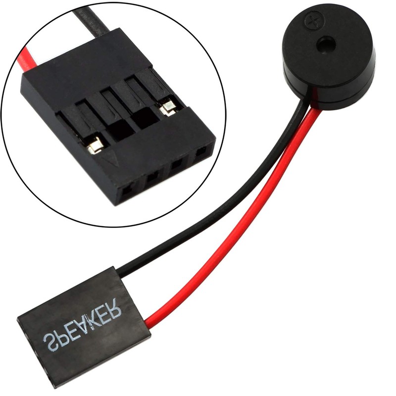 RuiLing 2-Pack PC Motherboard Mini Plug Speaker Desktop Computer Case