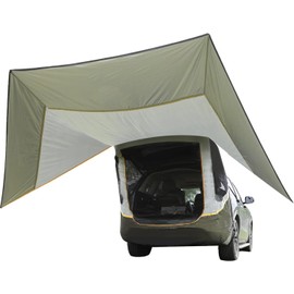 HREFEU SUV Tailgate Tent with Three Sides with Shade Awning Tent for Full Size SUV Car Camping, UPF50+ Waterproof 3000MM
