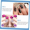 Baluue 5sets Nail Art Accessories Two-Ended Glass Rhinestones for Manicure