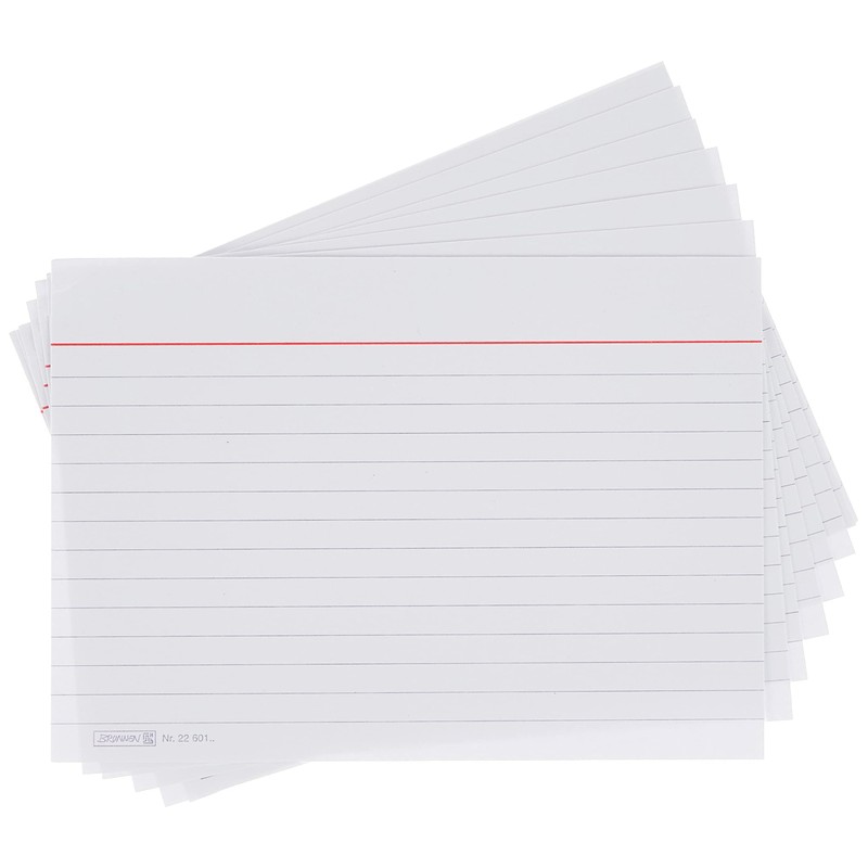 Brunnen Index Card, White A6