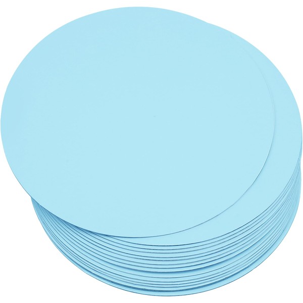 qiqee qiqee 8 Inch Light Blue Cake Boards Round 40-Packs