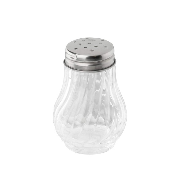 FMprofessional Shaker 50ml Glass Salt and Pepper Shakers, Spice Shakers for Easy Dispensing, Salt Shakers for Various Occasions, High Quality Spice Jar (Color : Silver), Quantity:1 Piece