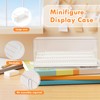 Zoelele Mini Figures Display Case, 4 Layers Stackable Acrylic Middle