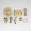 BWE Tub Shower Faucet Brushed Gold Shower Faucet Set with