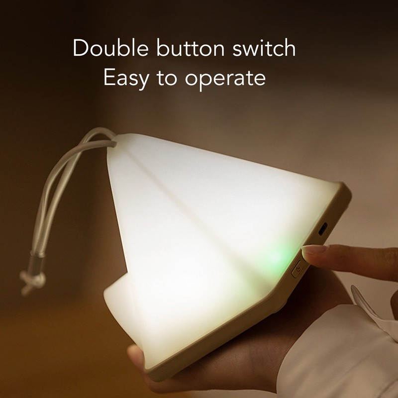 Night Lamp Timing Function Portable Rechargeable LED Bedside Night Light