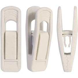 Trgowaul - Clips de terciopelo para colgar pantalones, clips de terciopelo, clips fuertes para los dedos, perfectos para perchas finas de terciopelo (20 unidades, beige)