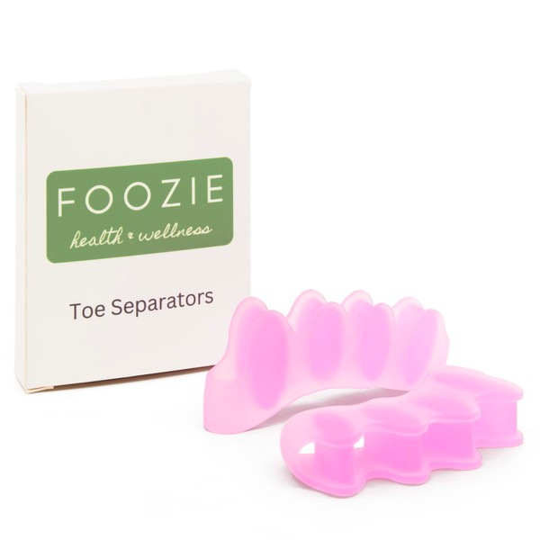 Foozie Toe Separators, Silicone Toe Separator for Bunion and Crooked