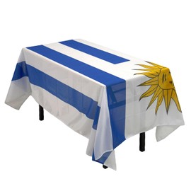 Uruguay Uruguayan Flag Tablecloth,Rectangular Tablecloth Fade-Resistant Washable National Flag Tablecloth, Suitable for Kitchen Dining Family Gatherings and Outdoor Events,Home Decoration.