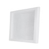 Square White Ventilation Grille with Flyscreen - Round Ø 100mm