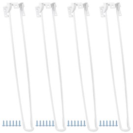 Enenes 21 Inch Foldable Hairpin Legs (4PCS) - Heavy Duty Metal Table Legs with Screws for Coffee Table, Desk, Nightstand - Easy Installation & Space-Saving Design