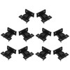 BUGUUYO 10pcs Plastic Furniture Brackets for Quick Fitting Cabinet Connections