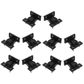BUGUUYO 10pcs Plastic Furniture Brackets for Quick Fitting Cabinet Connections Versatile Mounting Clips for Wardrobe and Countertop Assembly