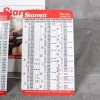 Starrett 20 Pack STARRETT Tap Drill Size Chart Decimal &