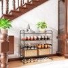 SUFAUY 2-Tier 33" Wide Shoe Rack, Closet Metal Shoe Rack