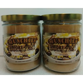 Smoke Odor Exterminator 13oz Jar Candle, Munchies Two Pack.