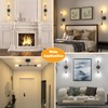 FadimiKoo 2-Light Black Bathroom Light Fixtures, Modern Wall Sconces Lighting