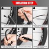Mini Bicycle tire Pump, Portable Bicycle tire Pump with Frame