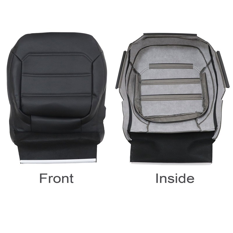 GXARTS Black Front Driver and Passenger Side Bottom Perforated Leather