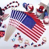 Shimeyao 450 Pcs Mini American Flags on Stick Bulk, 8x12